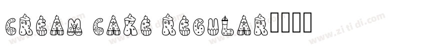 Cream Cake Regular字体转换